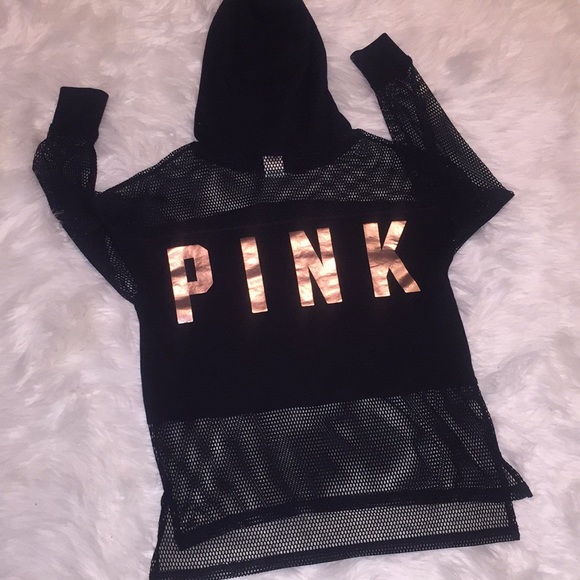 PINK Victoria's Secret Sweaters - Victoria Secret PINK Mesh hoodie